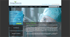 Desktop Screenshot of biologicsresources.com